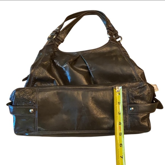 COACH Maggie Crinkle Gunmetal Metallic Hobo Bag D0982-13900 - Picture 11 of 12